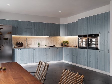 Кухонный Гарнитур Техас-1 МДФ Серо-Голубой 1600/1700/1800/2000 мм