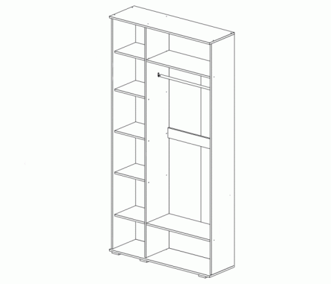 Шкаф 3-х Створчатый Каролина МДФ (Ш-1500 х В-2236 х Г-524 мм) /Разные Цвета